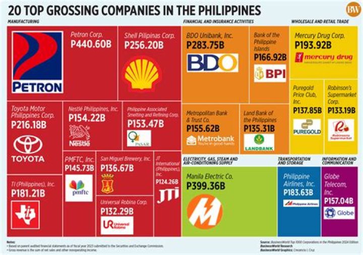 Top 1000 Corporations in the Philippines 2017 PDF: Complete List & Analysis