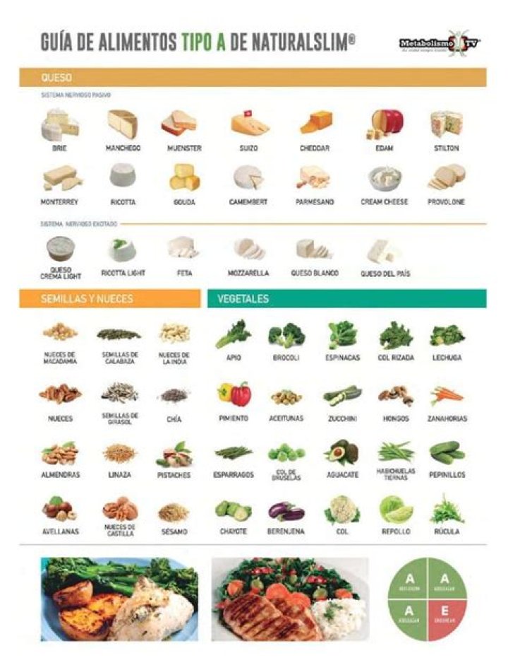 Lista de Alimentos Tipo A PDF Gratis para Planificar tu Dieta