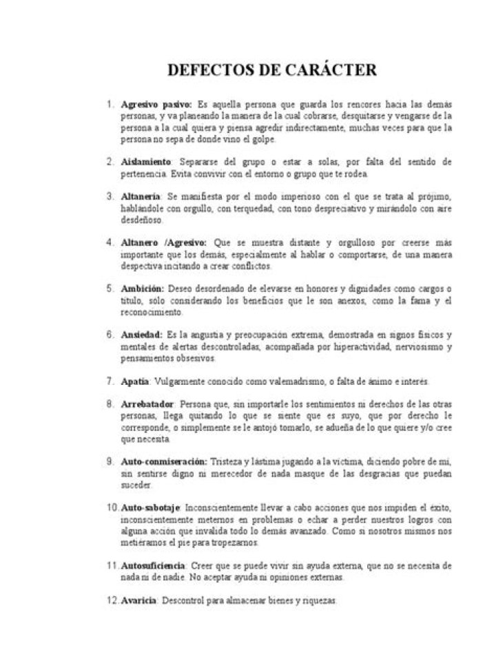 Lista completa de defectos de carácter PDF: Cómo identificar y corregir problemas