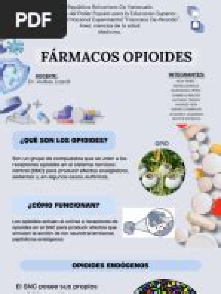 Lista Completa de Medicamentos Opioides en PDF para Uso Médico