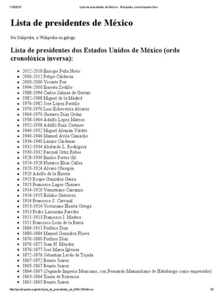 Lista Completa de Presidentes de México PDF – Descarga el Historial Oficial