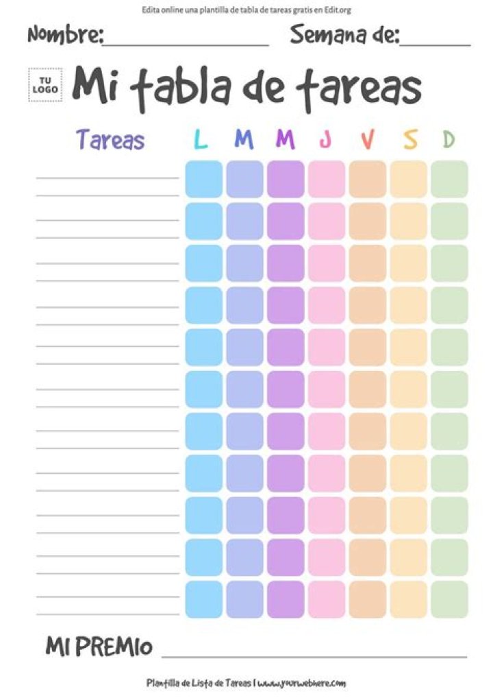 Lista de Tareas para Imprimir PDF – Descarga Rápida y Listado Completo