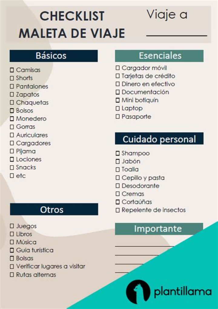 Lista de Viaje Maleta PDF: Empaca Todo con Este Guía Completa