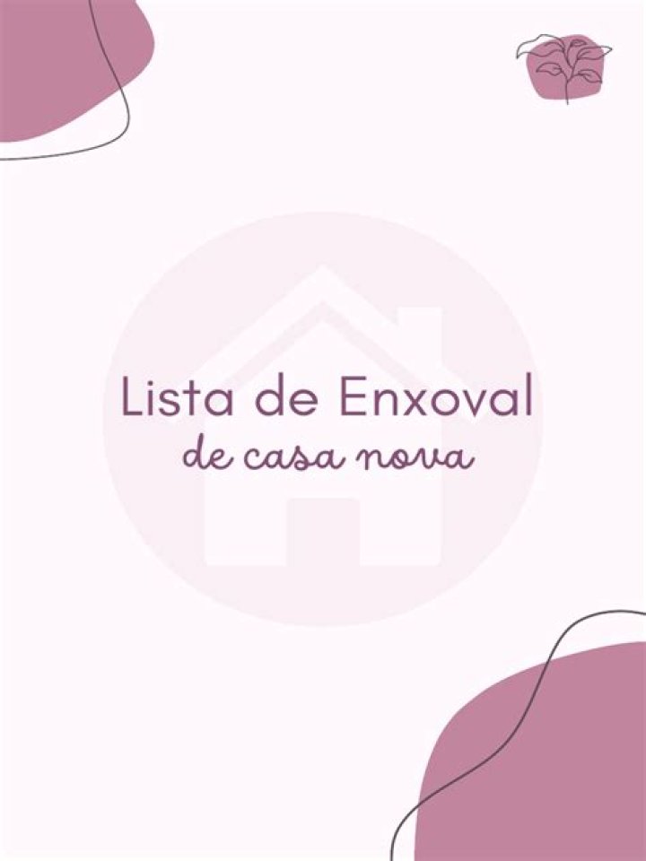 Lista Enxoval Casa Nova PDF Gráts: Descarga Gratis