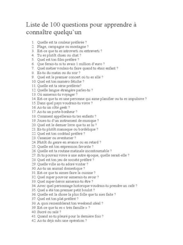 Liste de Questions Ouvertes PDF Gratuites : Télécharger Maintenant