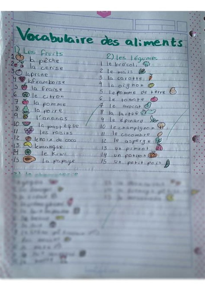 Liste de vocabulaire français par thème PDF – Apprenez facilement