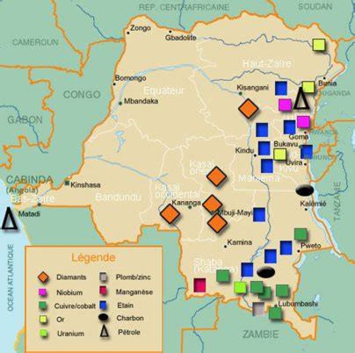 Liste complète des minerais de la RDC par province - PDF gratuit
