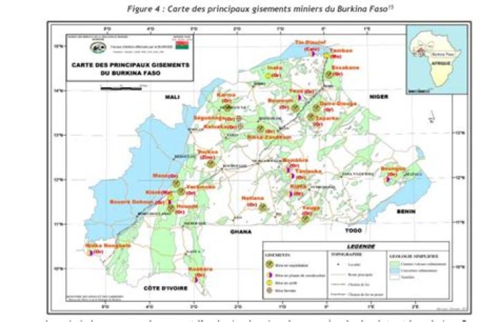 Liste complète des mines d'or au Burkina Faso PDF – Guide officiel