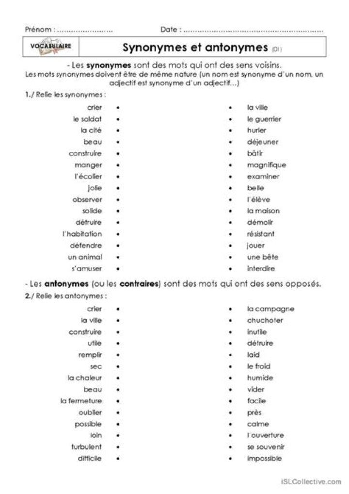Liste des Synonymes les Plus Utilisés PDF : Découvrez les Mots-clés Préférés