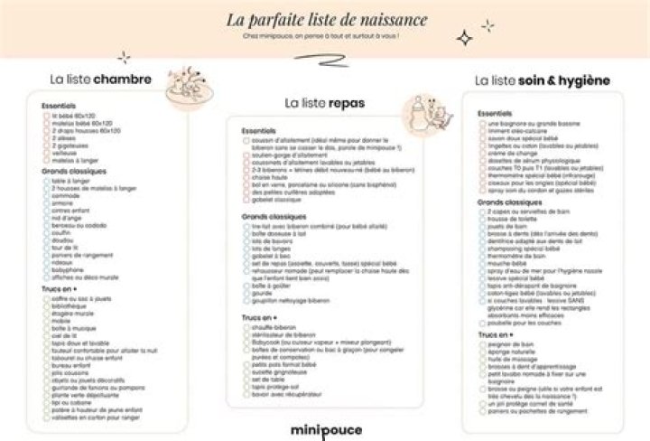 Liste Naissance PDF Gratuite – Téléchargez Ton Modèle Complet