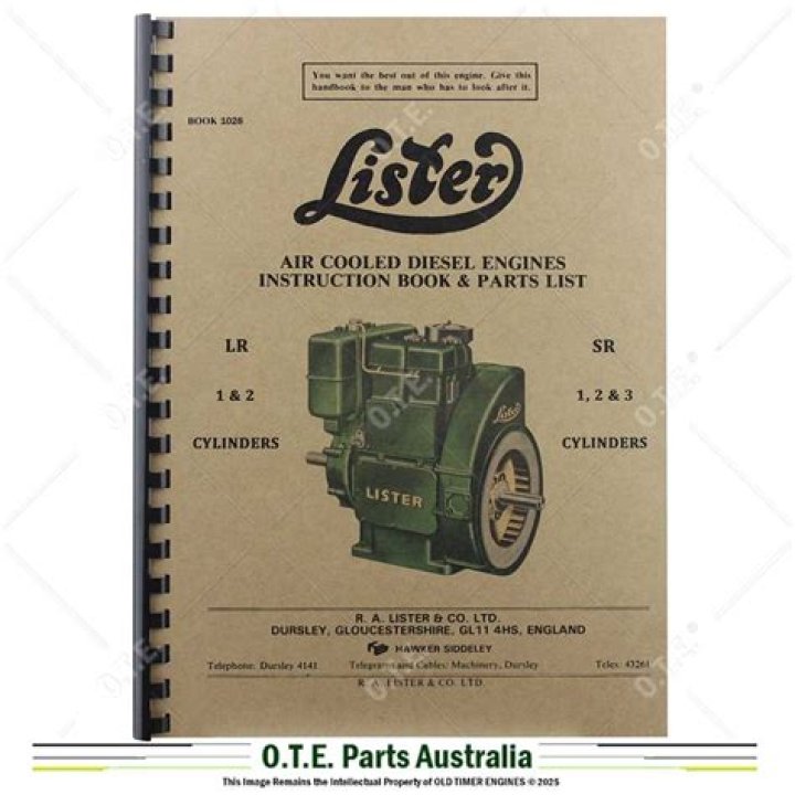Lister-Petter Parts Manual PDF – Complete Repair Guide