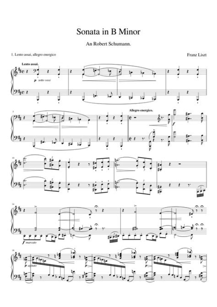 Liszt Sonata in B Minor Sheet Music PDF – Download Full Score Now