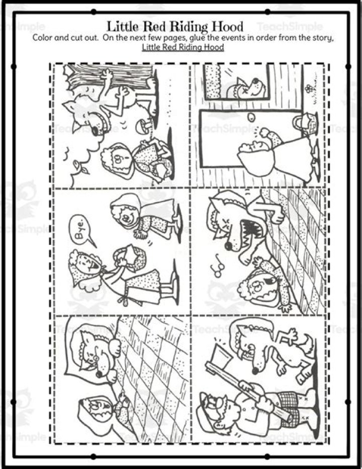 Little Red Riding Hood Worksheet PDF for Kids