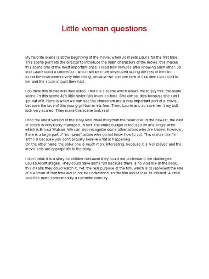 Little Women Questions PDF: Answering Key Themes and Discussion Points