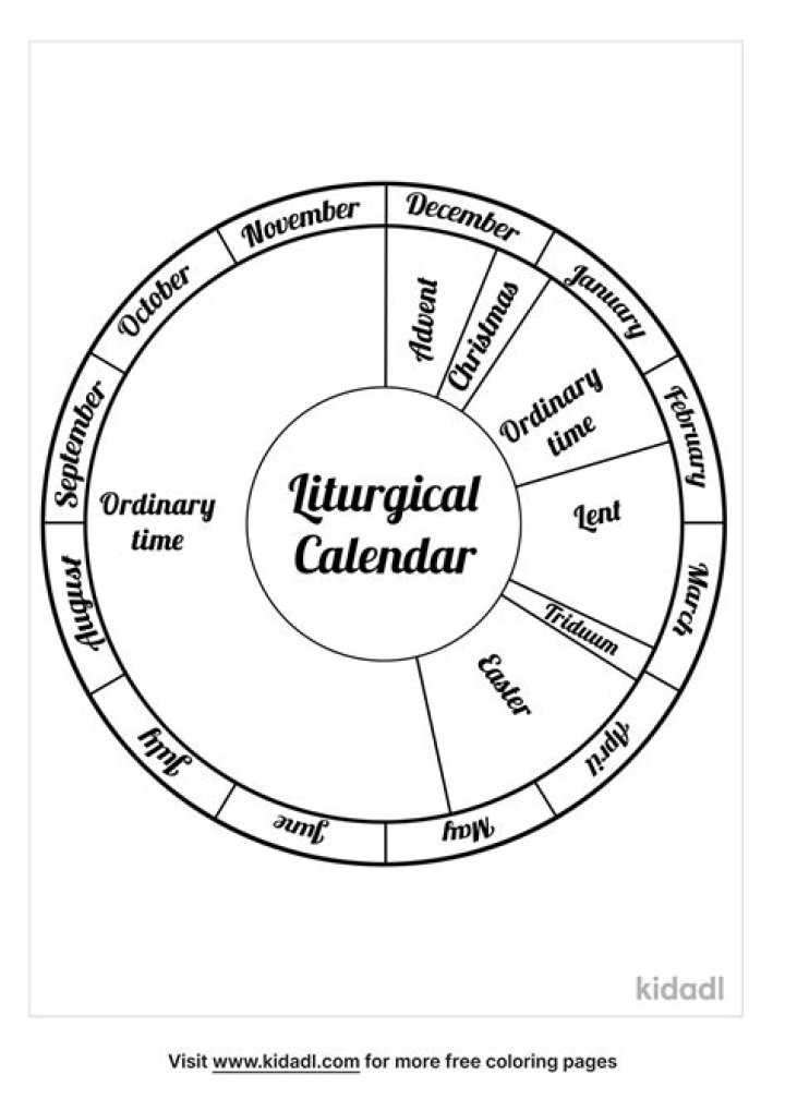 Liturgical Calendar Worksheet PDF – Download Free Printable Sheets
