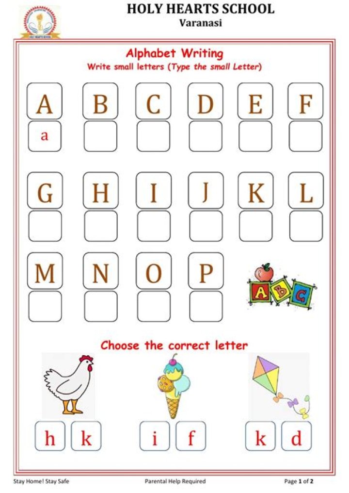 Free LKG English Worksheets PDF – Download Printable Activities