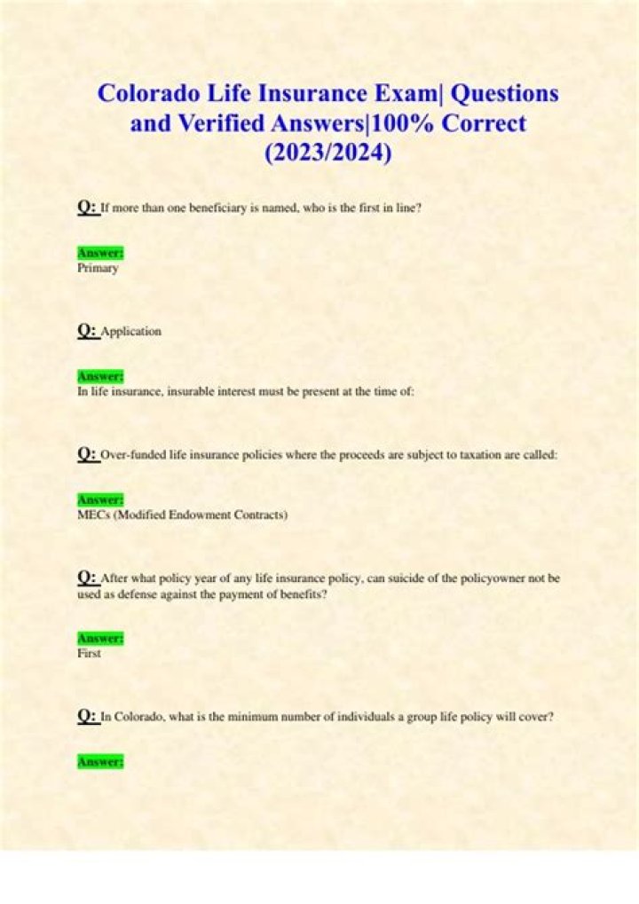 LLQP Life Insurance Exam Questions and Answers PDF: Master Your Certification