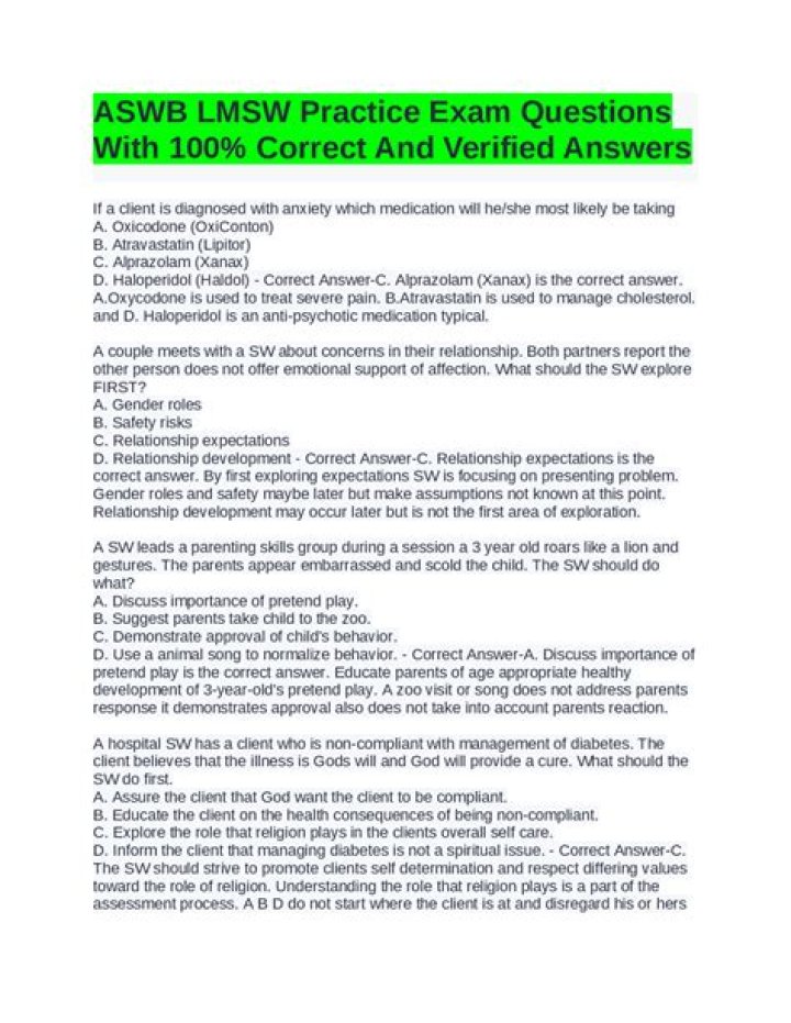 LMSW Practice Questions PDF: Master Exam Readiness with Top-Ranked Study Materials