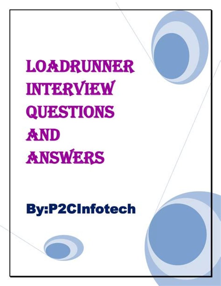 LoadRunner Interview Questions PDF: Expert Prep Guide