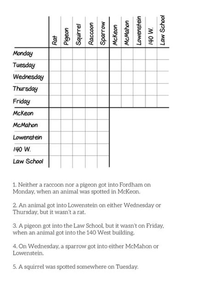 Logic Grid Puzzles with Answers PDF – Solve & Master