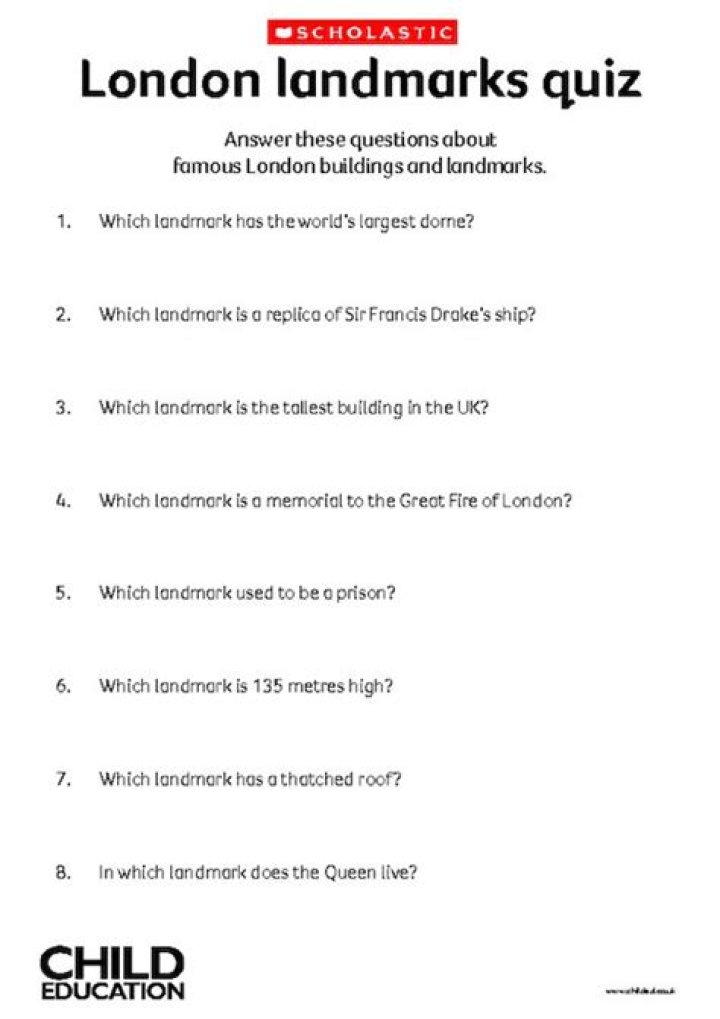 London Quiz Questions & Answers PDF – Test Your Knowledge