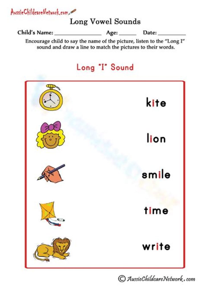 Long I Sound Worksheets PDF for Easy Phonics Practice