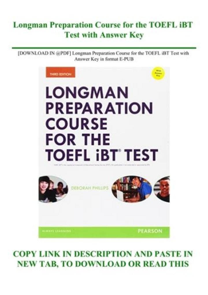 Longman Prep Course for TOEFL iBT Test: Download Free PDF Materials