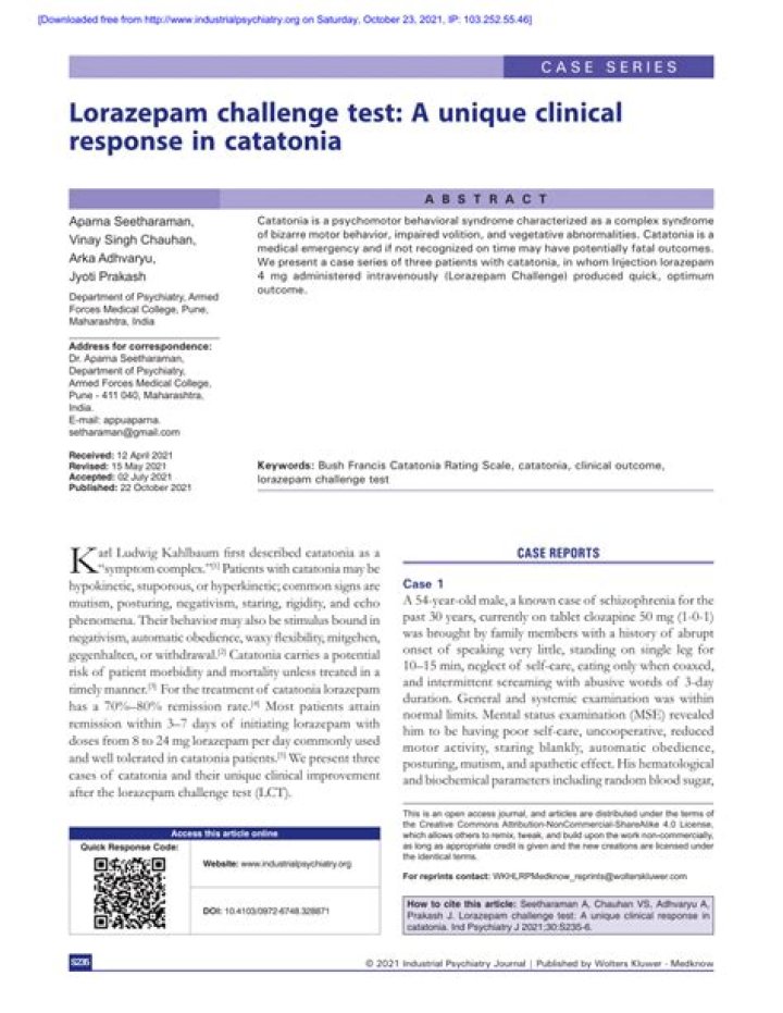 Lorazepam Challenge Test PDF: Full Risk Evaluation & Guidelines