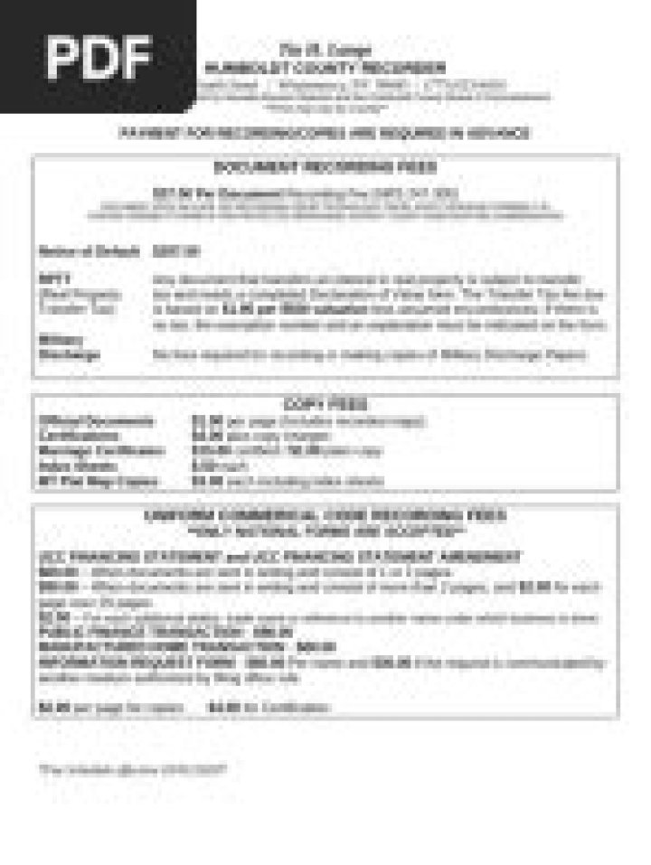 Los Angeles County Recorder Cover Sheet PDF – Download Official Form