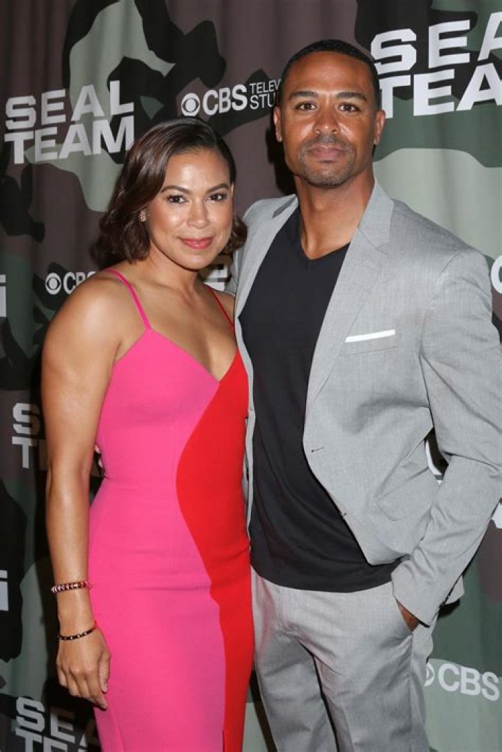 LOS ANGELES FEB 25 Toni Trucks and boyfriend at the "Seal Team