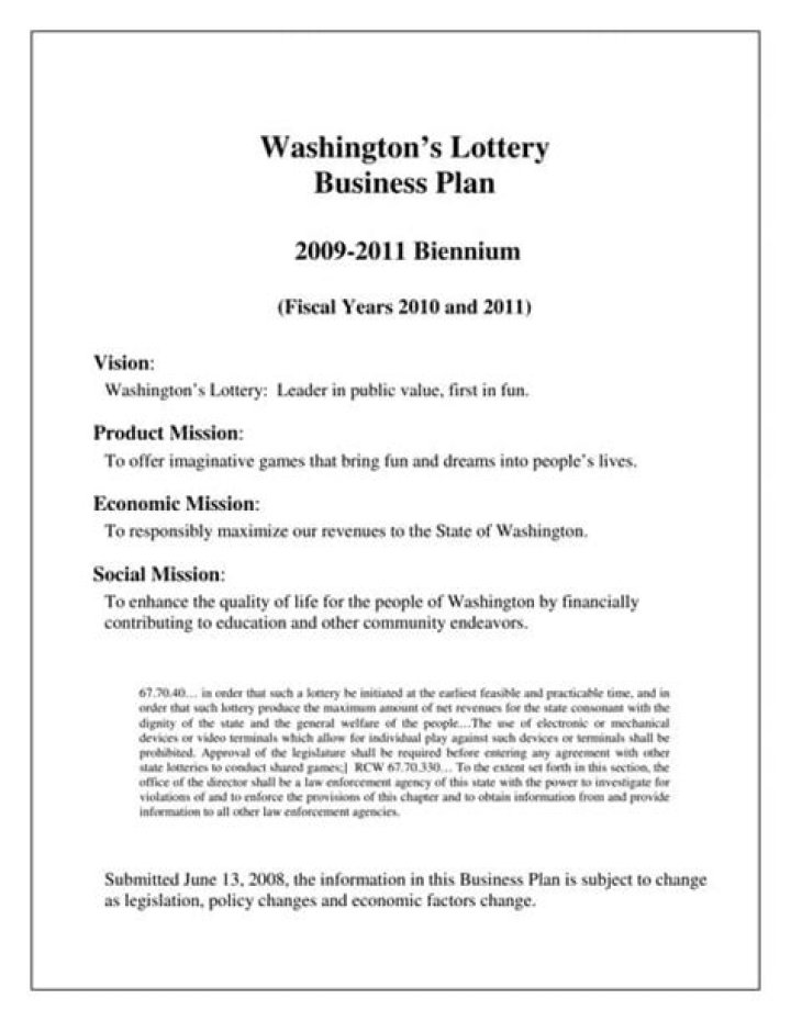 Lottery Business Plan PDF: Step-by-Step Guide for Success