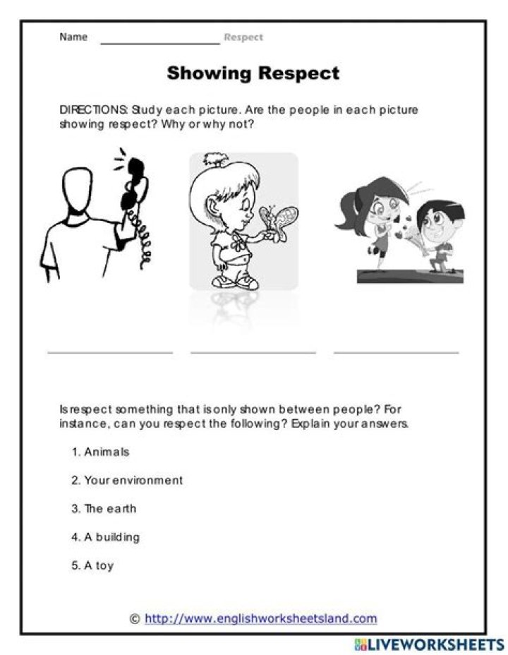 Love and Respect Worksheets PDF – Build Healthier Relationships