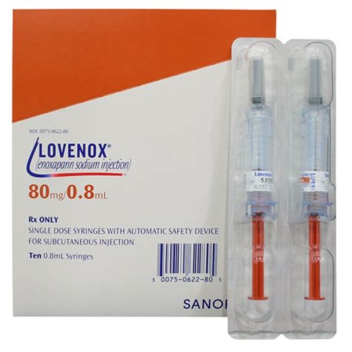 lovenoxanticoagulantenoxaparinsodium80mg08mlsubcutaneous