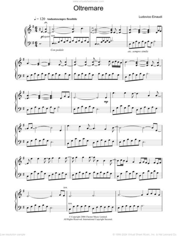 Ludovico Einardi Oltremare Sheet Music PDF Download