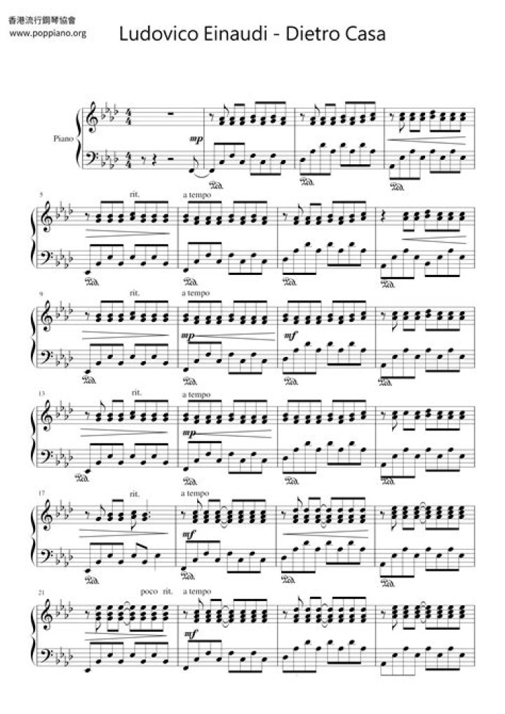 Free Ludovico Einaudi Sheet Music PDF Download