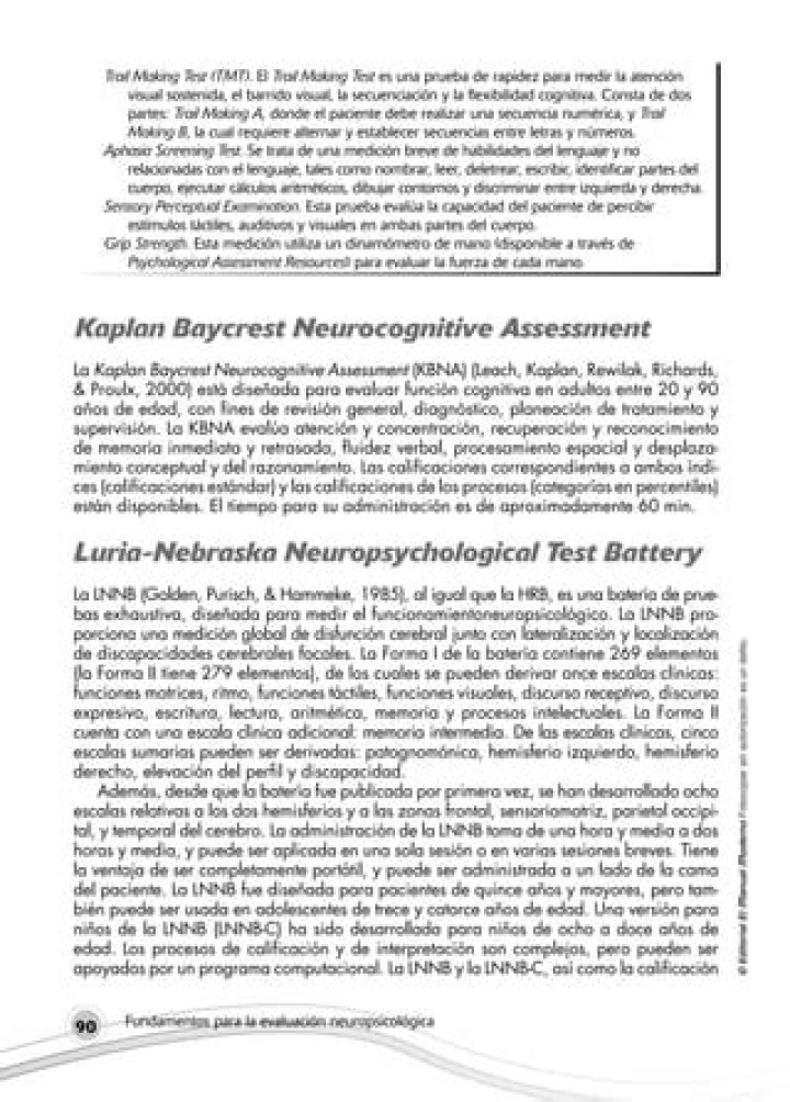 Luria-Nebraska Neuropsychological Test Battery PDF: Comprehensive Clinical Assessment