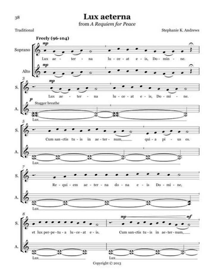 Lux Aeterna Sheet Music PDF – Instant Download