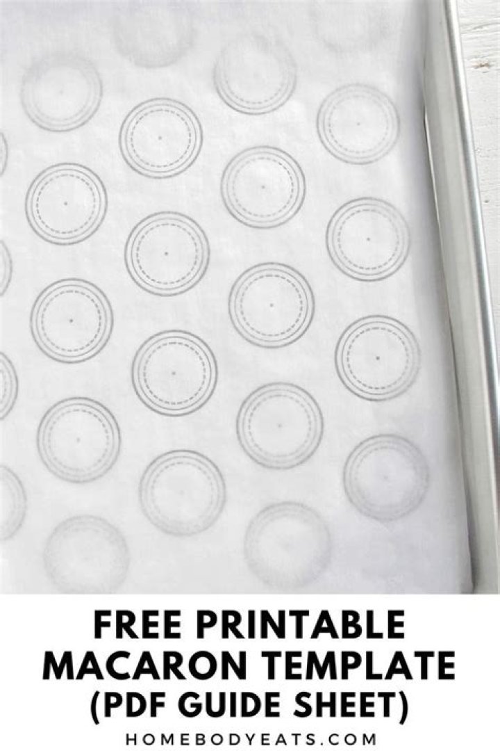 Macaron Sheet Template PDF for Perfect Baking