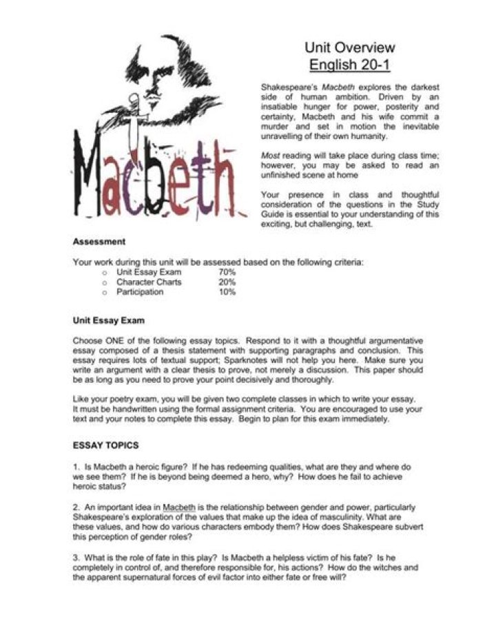 Macbeth Act 1 Quiz Answer Key PDF – Perfect for Students