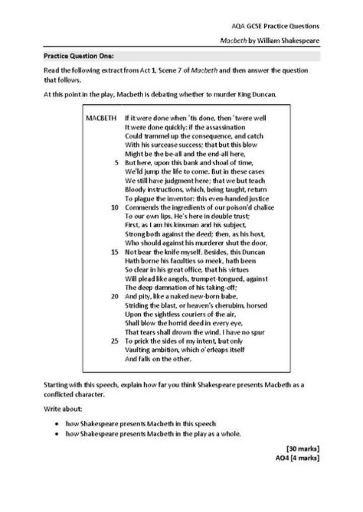 Macbeth Discussion Questions PDF: Essential Topics for Study