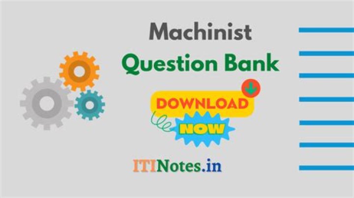 Machinist Question Bank PDF: Master Shop Skills Instantly