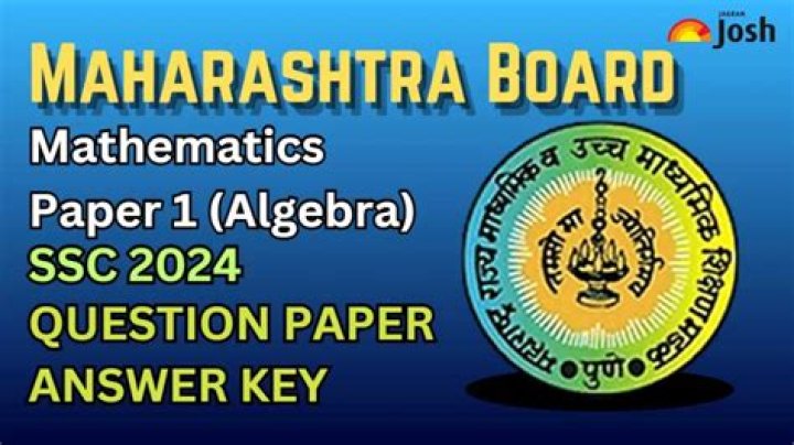 Maharashtra SSC Maths Paper 1 Question Paper 2024 PDF Download