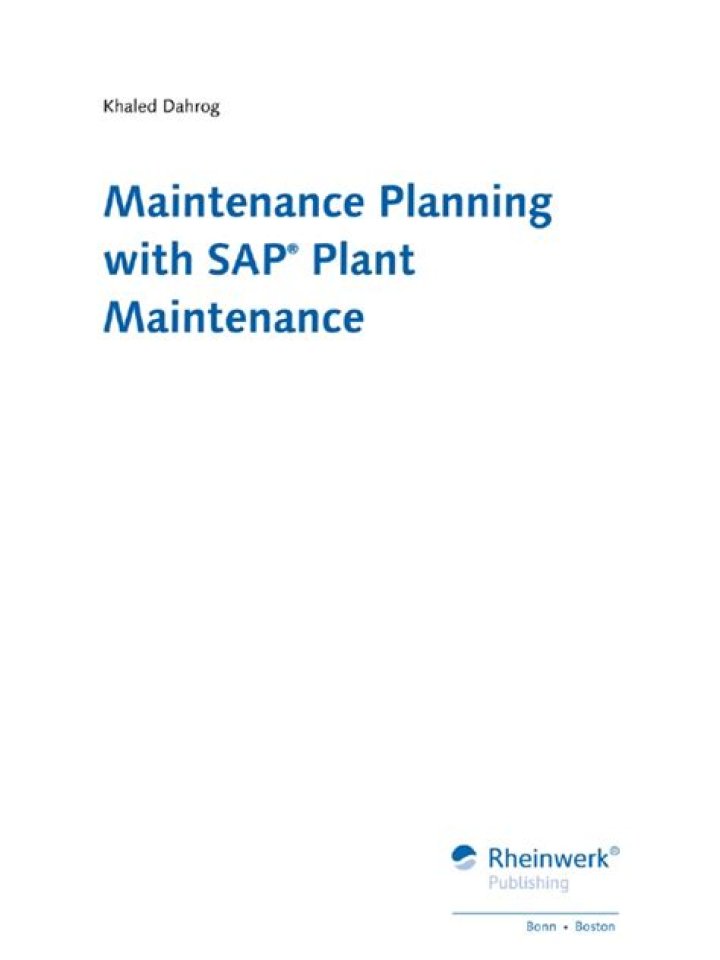 Master SAP Plant Maintenance Planning with Expert PDF Guide