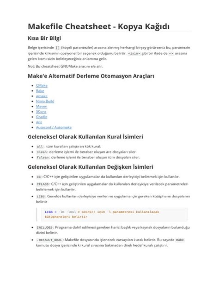 Makefile Cheat Sheet PDF: Essential Commands & Syntax Guide