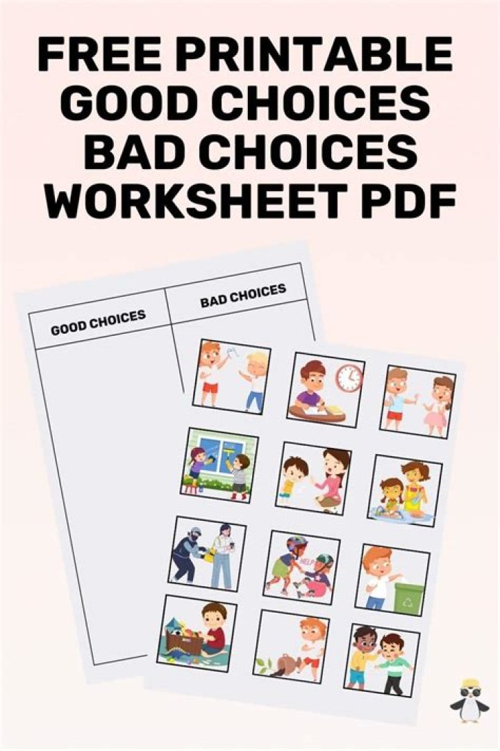 Making Good Choices Worksheets PDF: Effective Decision-Making Practice for Students