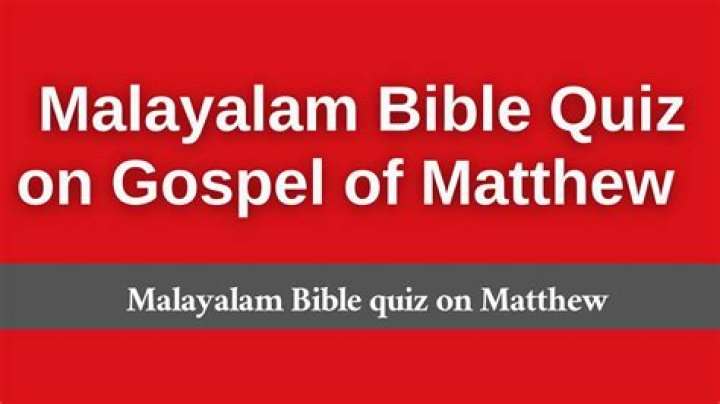 Malayalam Bible Quiz Questions & Answers PDF: Test Your Faith Knowledge