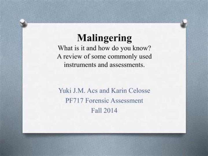 Malingering Test PDF: Verified Psychological Screening Tool
