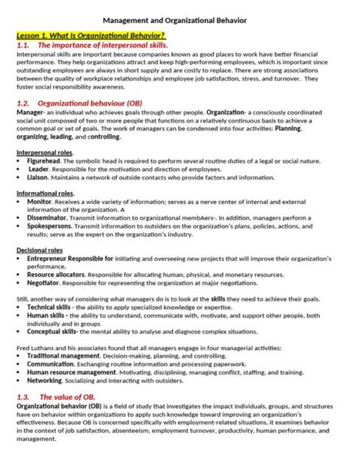 Master Management and Organizational Behavior: Essential PDF Guide
