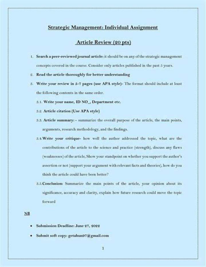 Mastering Management Article Review: Essential PDF Assignment Guide