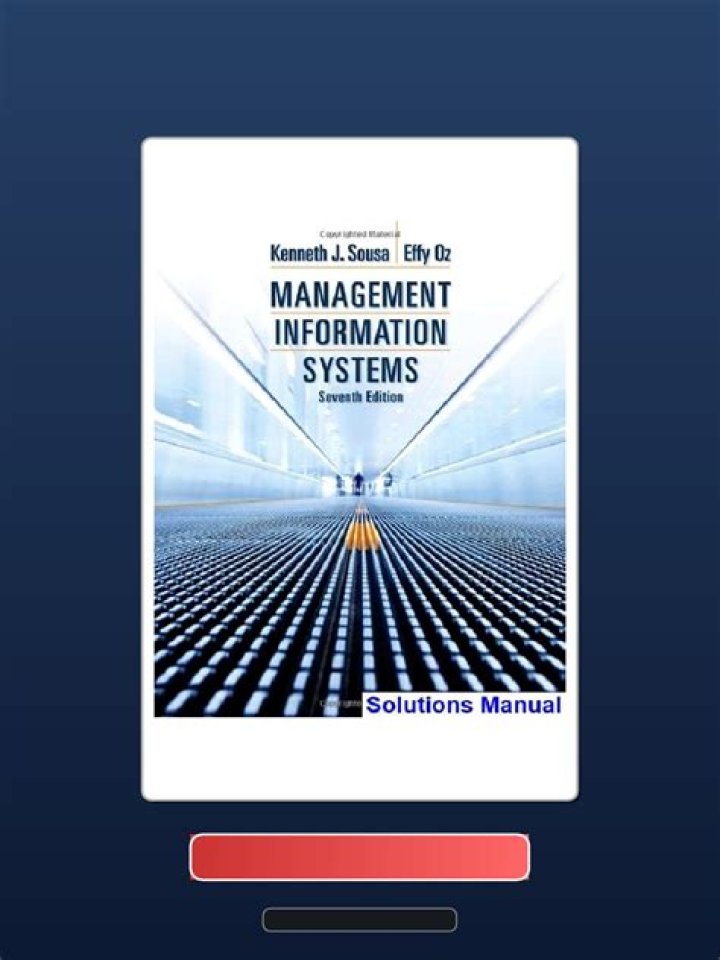 Management Information Systems 7th Edition by Sousa – Complete PDF Guide